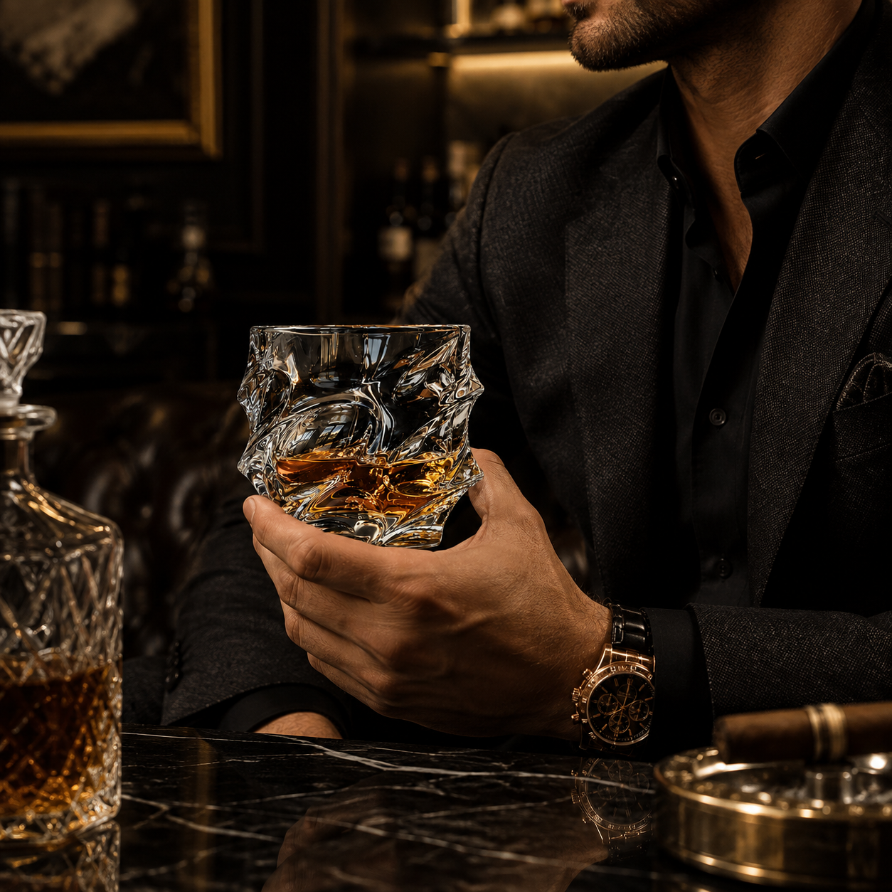 Kaori™ Whiskyset – Karaffe & 6 Gläser